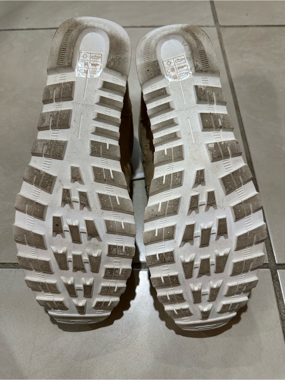 Dolce Vita Tan Canvas Sneakers with White Laces - Picture 7 of 7